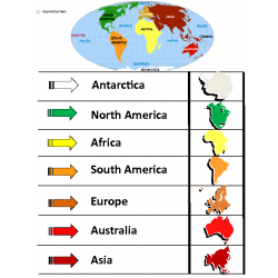 Continents Color Match